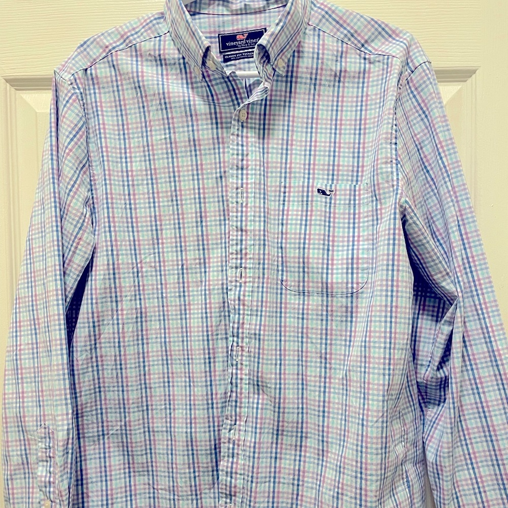 Vineyard Vines Men's Classic Fit Tucker Shirt Sea Urchin Size Medium